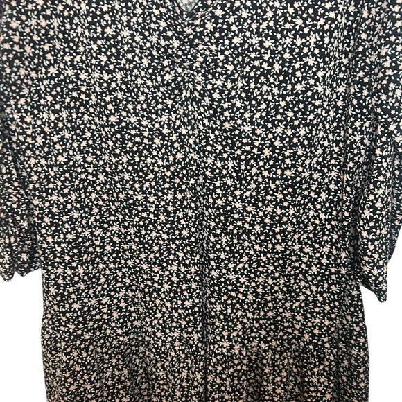 Gilli Black and White Floral Long Sleeve Dress size 1X - Picture 3 of 11